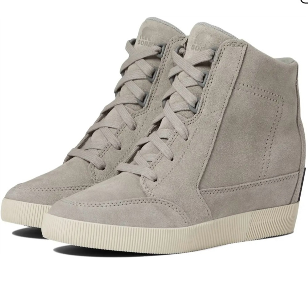 Sorel - Out N About wedge sneaker/boots in gray- new without tags